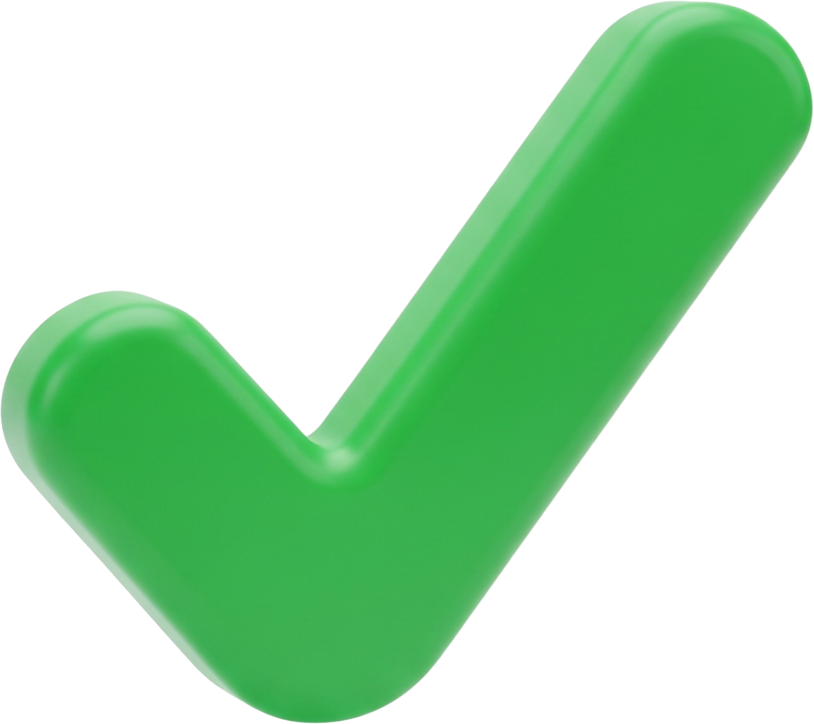 Green tick icon